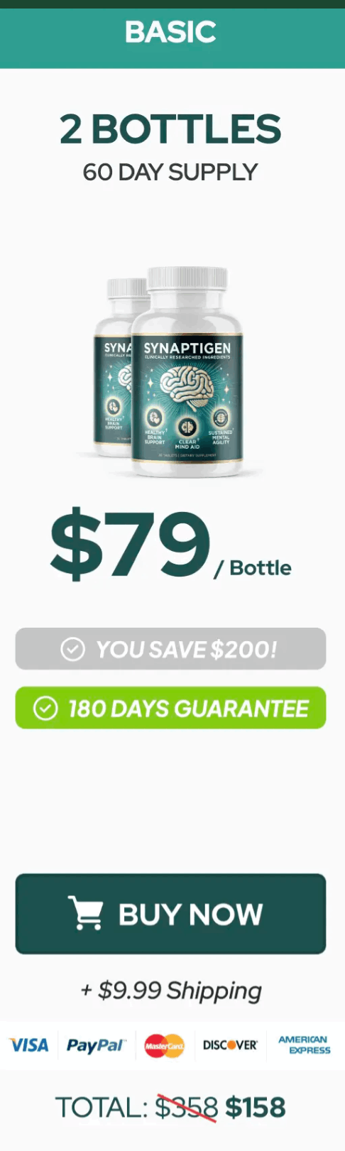 Synaptigen 1 bottle price